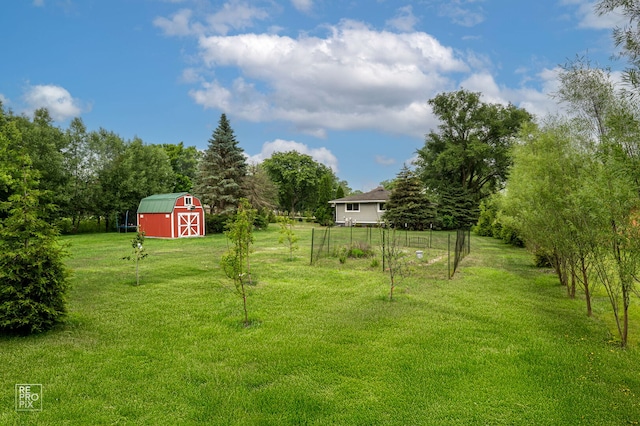12620 S Kinvarra Dr, Palos Park, IL 60464 - view of green lawn with an outdoor structure and a barn