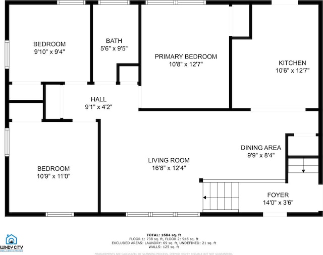 36 W Green Meadows Blvd, Streamwood, IL 60107 - view of home floor plan