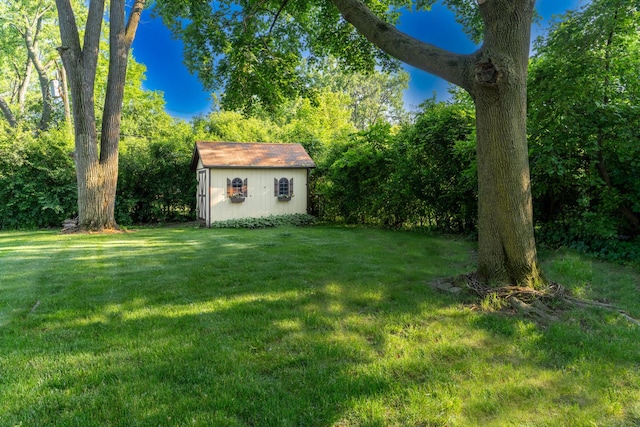 1333 W 59th St, La Grange Highlands, IL 60525 - view of grassy yard with a shed
