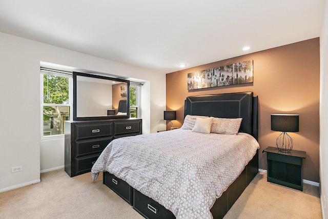 2165 Greystone Pl, Hoffman Estates, IL 60169 - bedroom featuring light carpet and recessed lighting