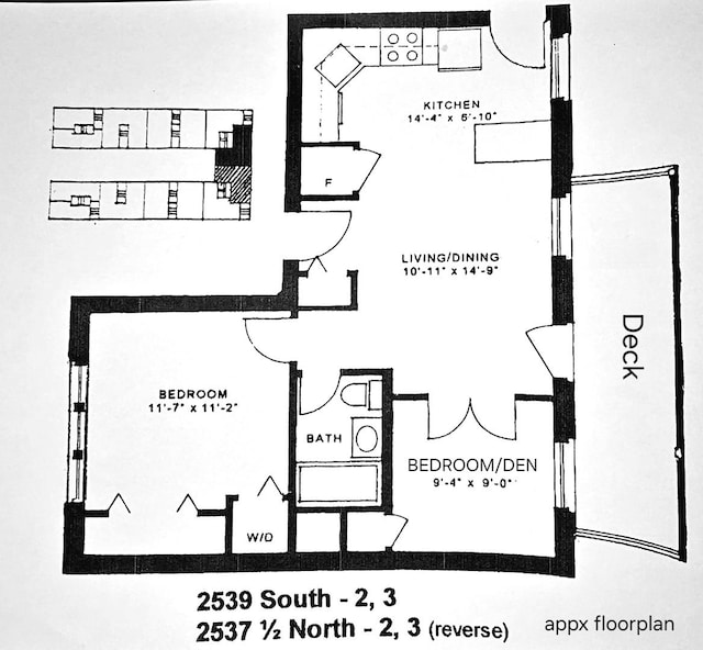 2537.5 Prairie Ave Unit 3N, Evanston, IL 60201 - view of home floor plan
