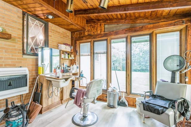 14119 W Maple Rd, Mokena, IL 60448 - sunroom / solarium with heating unit and beam ceiling