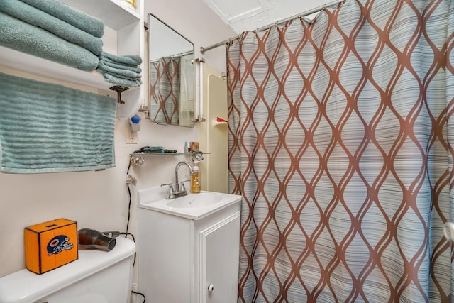 107 N Elm St, Gardner, IL 60424 - bathroom with vanity and curtained shower