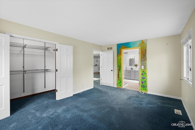 306 Hillside Pl, North Aurora, IL 60542 - unfurnished bedroom featuring carpet flooring, a closet, electric panel, and ensuite bathroom
