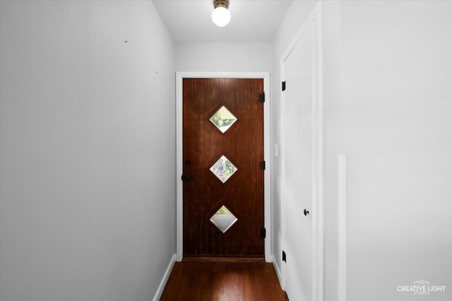306 Hillside Pl, North Aurora, IL 60542 - entryway with dark wood finished floors and baseboards