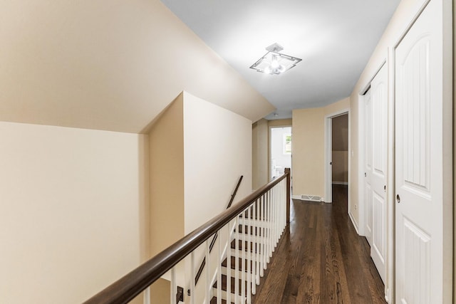 2040 Poplar Ave, Hanover Park, IL 60133 - corridor with an upstairs landing and wood finished floors