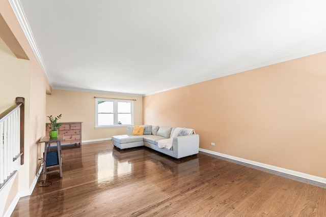 2040 Poplar Ave, Hanover Park, IL 60133 - living room with crown molding and wood finished floors
