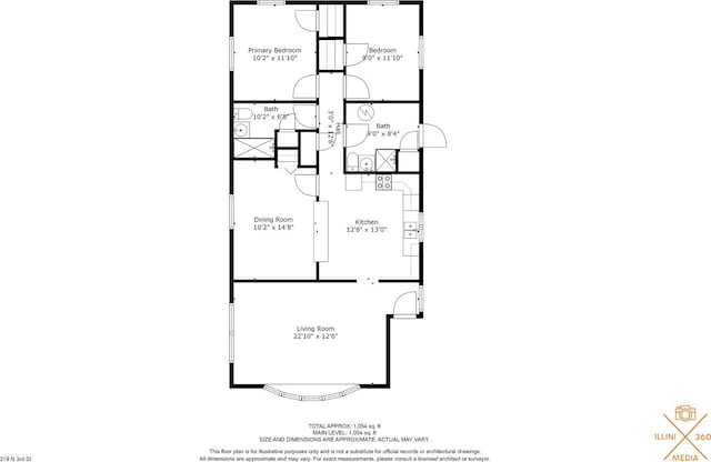 319 N Third St, Fisher, IL 61843 - view of home floor plan