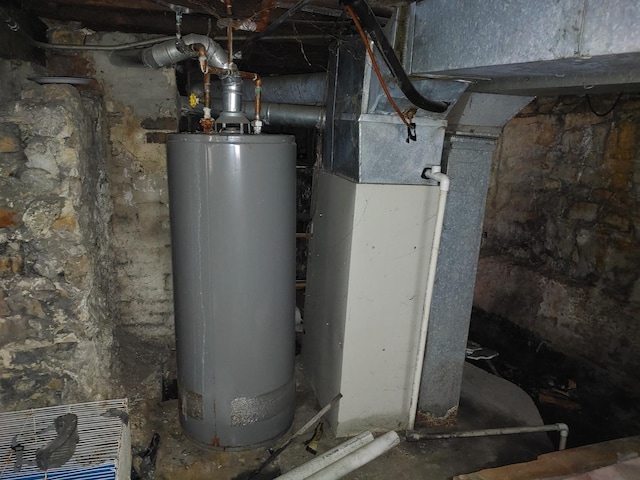 utilities featuring gas water heater