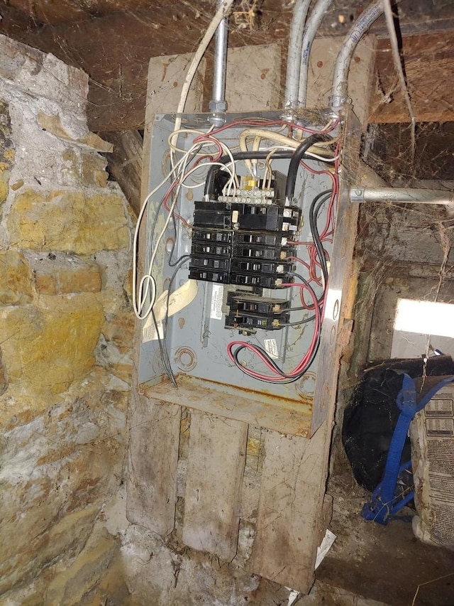 utility room featuring electric panel