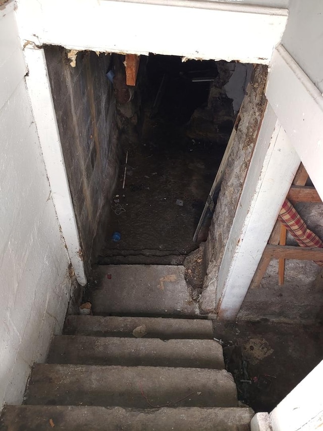 view of staircase