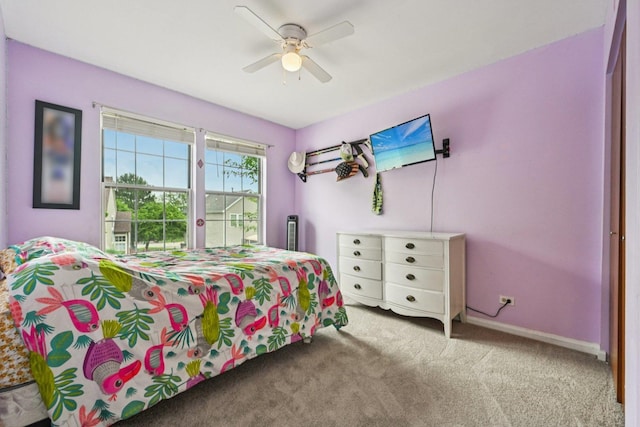 1643 Warrington Ln, Crystal Lake, IL 60014 - bedroom with carpet and a ceiling fan