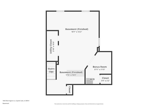 1643 Warrington Ln, Crystal Lake, IL 60014 - view of room layout