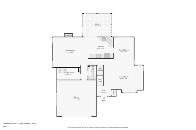 1643 Warrington Ln, Crystal Lake, IL 60014 - view of home floor plan