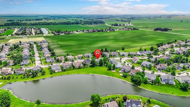 1639 Brower Pl, Sycamore, IL 60178 - aerial perspective of suburban area featuring a nearby body of water