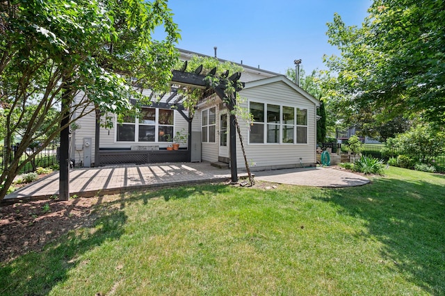 1639 Brower Pl, Sycamore, IL 60178 - back of house with a pergola and a patio