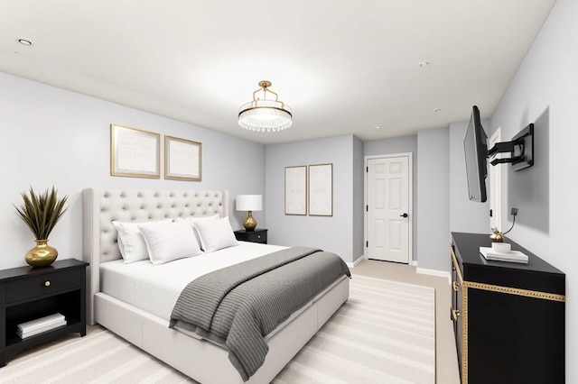 3521 Park Pl, Flossmoor, IL 60422 - bedroom with light colored carpet and recessed lighting