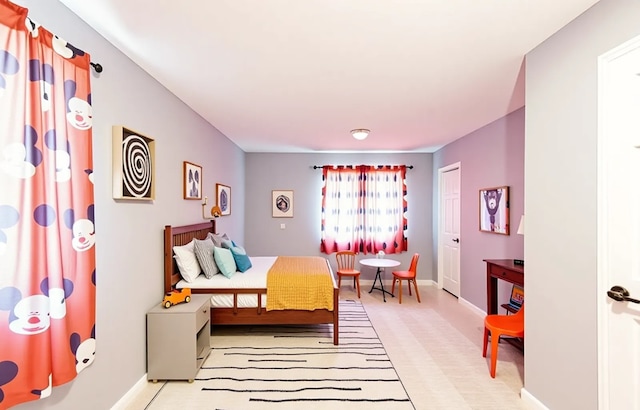 3521 Park Pl, Flossmoor, IL 60422 - bedroom with baseboards and light carpet