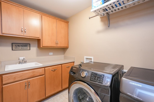 236 Marquette Pl S, Manteno, IL 60950 - laundry area featuring independent washer and dryer and cabinet space