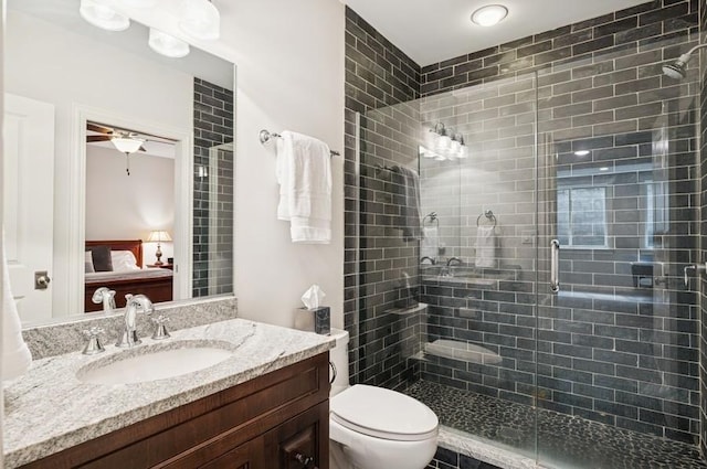 924 Linden Ave, Wilmette, IL 60091 - full bath featuring ensuite bathroom, a stall shower, and vanity