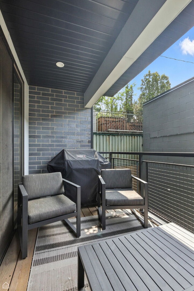 1437 W Grand Ave Unit 1S, Chicago, IL 60642 - deck featuring a grill