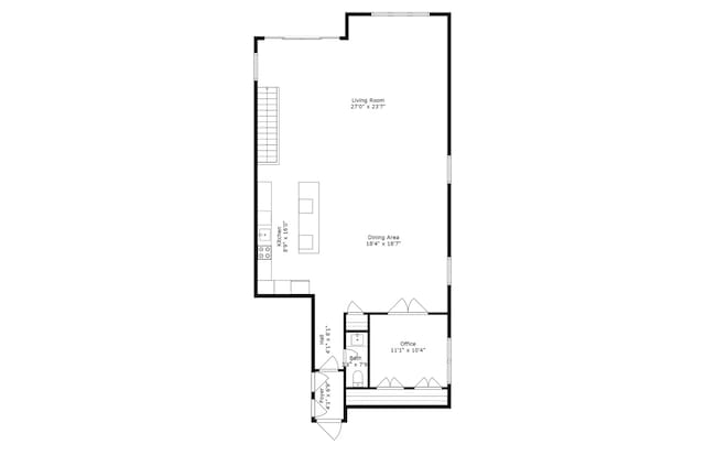 1437 W Grand Ave Unit 1S, Chicago, IL 60642 - view of floor plan / room layout