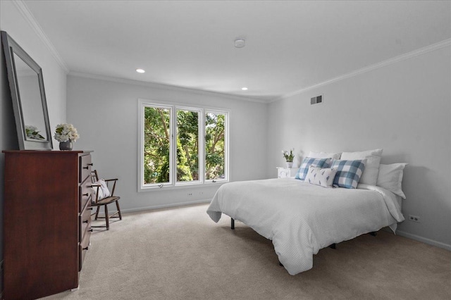 67 Brandon Rd, Northfield, IL 60093 - carpeted bedroom featuring crown molding and recessed lighting