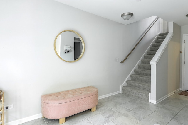3551 Kemper Dr, Woodridge, IL 60517 - staircase with baseboards