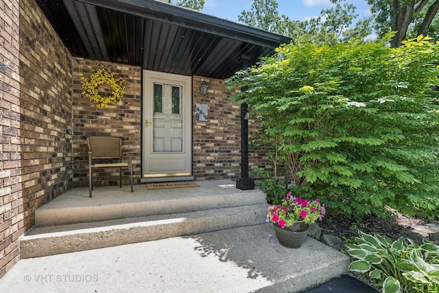 4816 Hickory Way, Johnsburg, IL 60051 - property entrance featuring brick siding