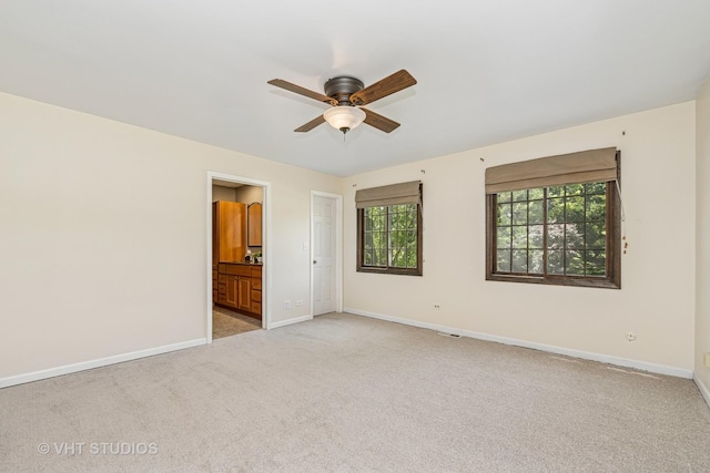 4816 Hickory Way, Johnsburg, IL 60051 - empty room with a ceiling fan and light carpet
