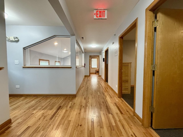 14401 Pulaski Rd, Midlothian, IL 60445 - corridor with light wood-style floors and baseboards