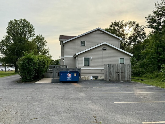 14401 Pulaski Rd, Midlothian, IL 60445 - view of home's exterior with uncovered parking and a gate