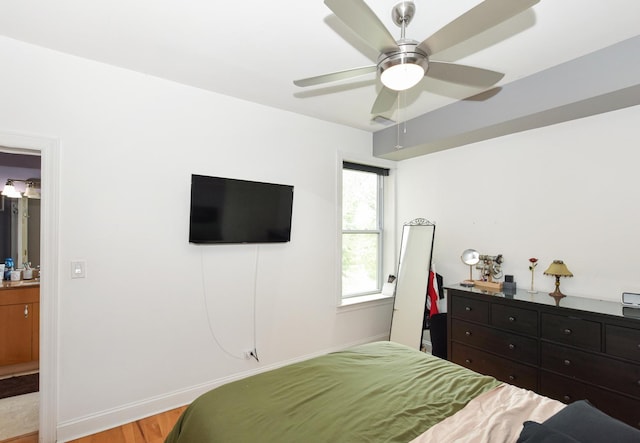 4220 S Champlain Ave Unit 2N, Chicago, IL 60653 - bedroom featuring light wood finished floors and ceiling fan