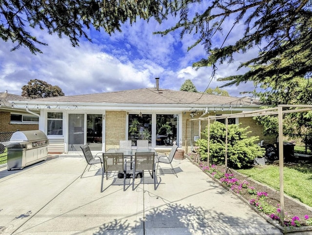 8049 Country Club Ln, North Riverside, IL 60546 - view of patio / terrace featuring area for grilling and outdoor dining area