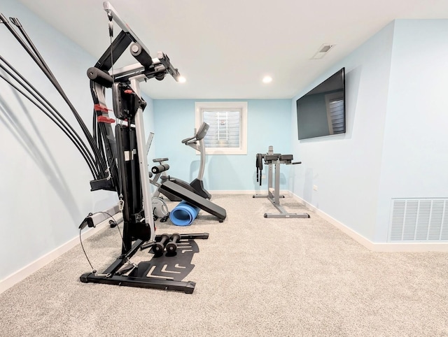 8049 Country Club Ln, North Riverside, IL 60546 - exercise area with baseboards and recessed lighting