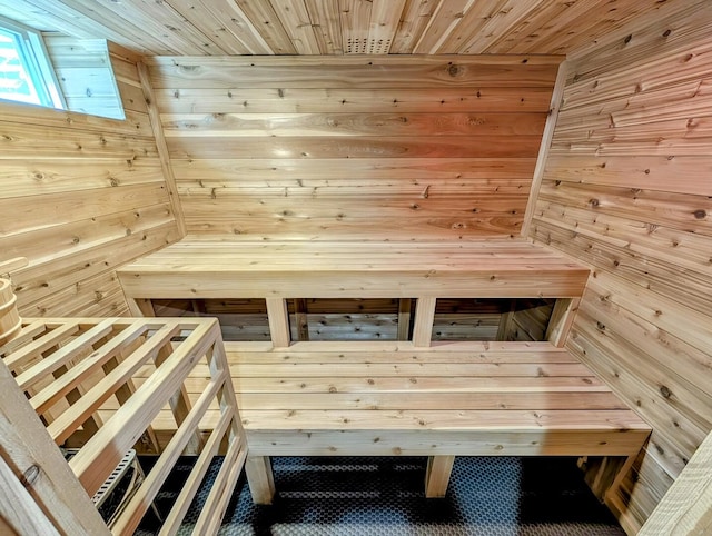 8049 Country Club Ln, North Riverside, IL 60546 - relaxing sauna featuring wood walls and wood ceiling