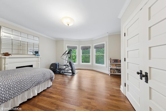 1419 Judson Ave, Evanston, IL 60201 - bedroom with wood finished floors and ornamental molding