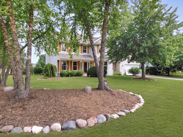 1637 Old Field Ct, Rockton, IL 61072 - view of front of home featuring a front lawn and an attached garage