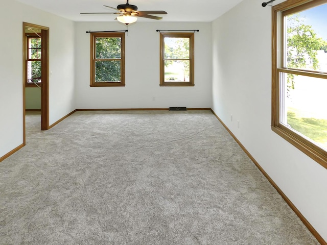1637 Old Field Ct, Rockton, IL 61072 - unfurnished room featuring a ceiling fan and carpet flooring