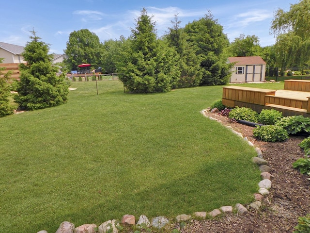 1637 Old Field Ct, Rockton, IL 61072 - view of yard featuring a shed