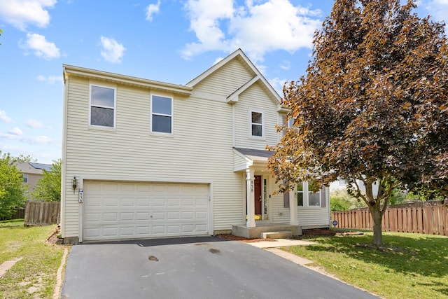 838 Valley Stream Dr, Pingree Grove, IL 60140 - traditional home featuring asphalt driveway and an attached garage
