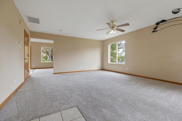 838 Valley Stream Dr, Pingree Grove, IL 60140 - carpeted spare room with healthy amount of natural light and a ceiling fan