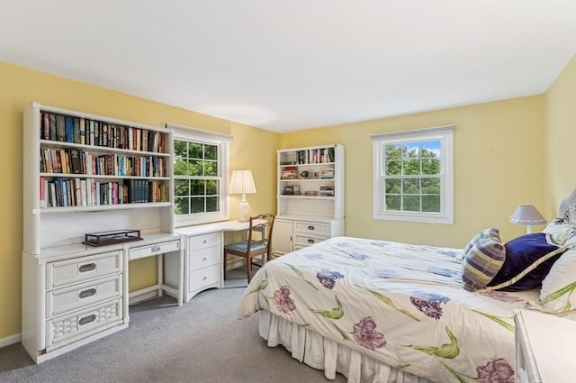 2810 Beckwith Ct, Northbrook, IL 60062 - bedroom featuring light colored carpet and built in study area