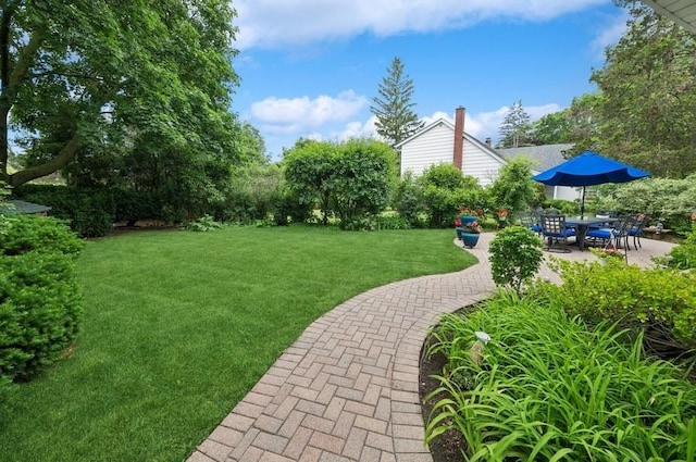 2810 Beckwith Ct, Northbrook, IL 60062 - view of grassy yard with a patio area