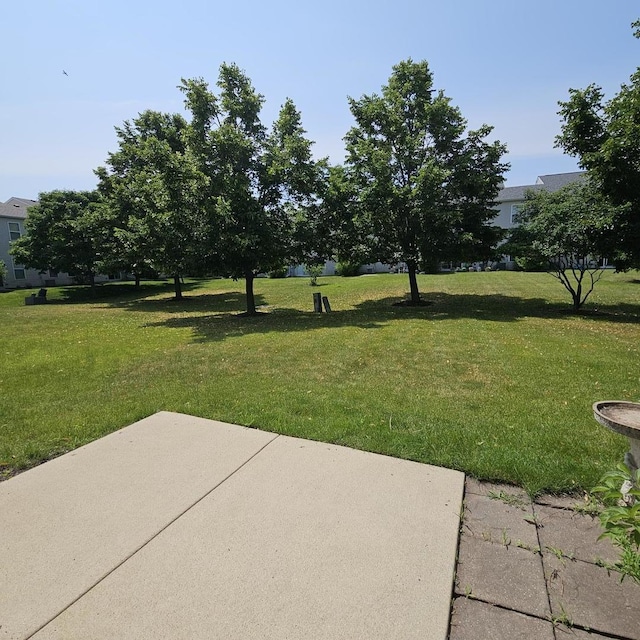 4029 Boulder Ct, Aurora, IL 60504 - view of grassy yard featuring a patio area