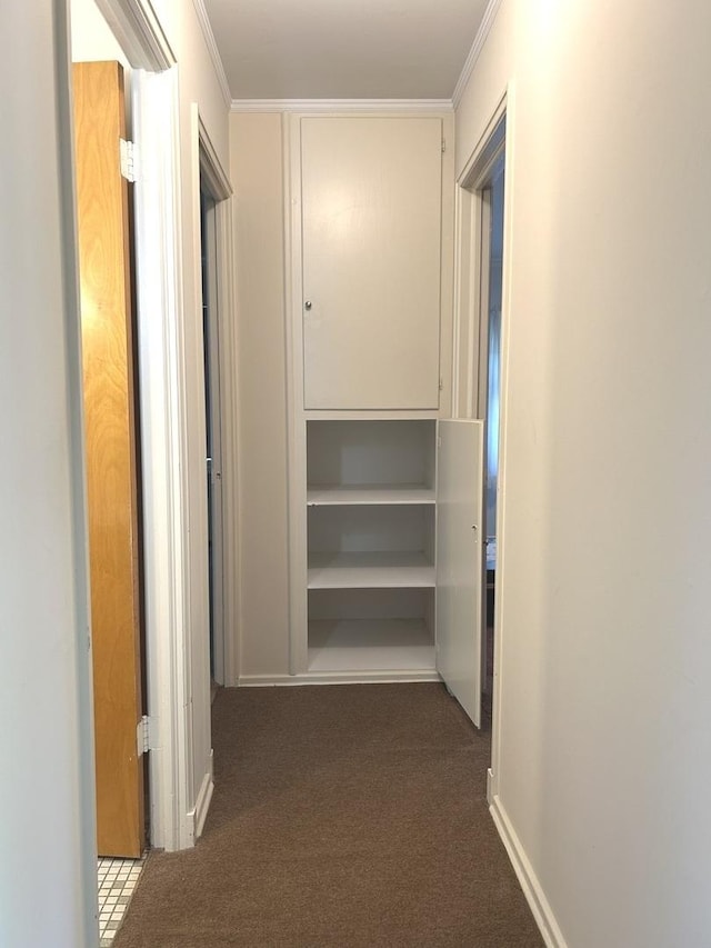 1415 Lakewood Dr, Mendota, IL 61342 - corridor featuring carpet and crown molding