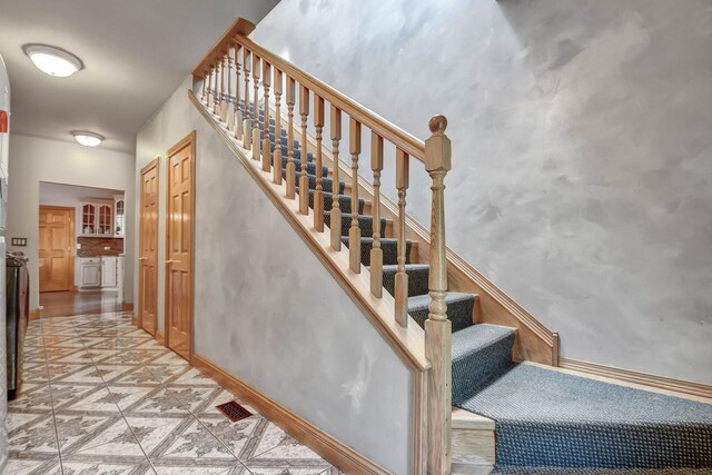 1383 Gordon Ln, Lemont, IL 60439 - stairway with baseboards