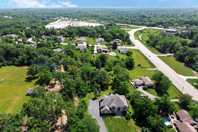 1383 Gordon Ln, Lemont, IL 60439 - aerial view of residential area featuring a heavily wooded area