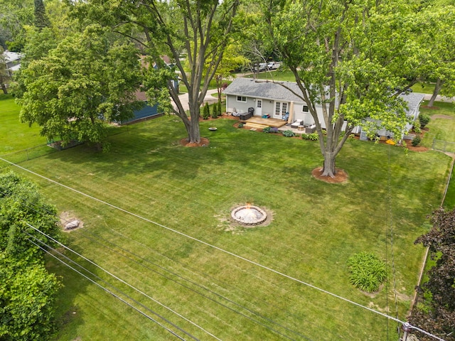 26W079 Thomas Rd, Wheaton, IL 60187 - view of yard featuring a deck