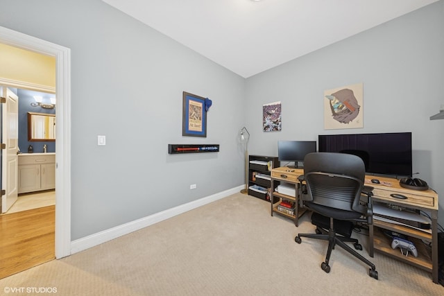 3252 N California Ave Unit 2, Chicago, IL 60618 - carpeted home office featuring baseboards